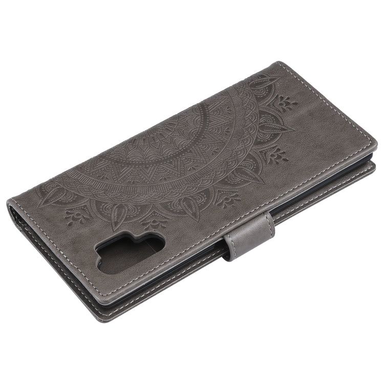 For Samsung Galaxy Note10 Plus Totem Flower Embossed Horizontal Flip TPU + PU Leather Case with Holder & Card Slots & Wallet