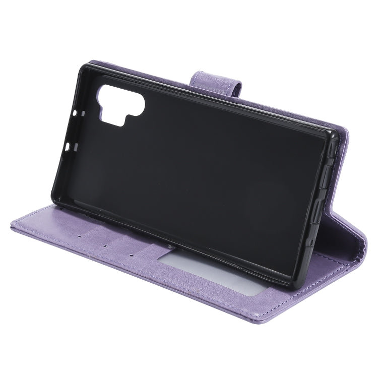 For Samsung Galaxy Note10 Plus Totem Flower Embossed Horizontal Flip TPU + PU Leather Case with Holder & Card Slots & Wallet