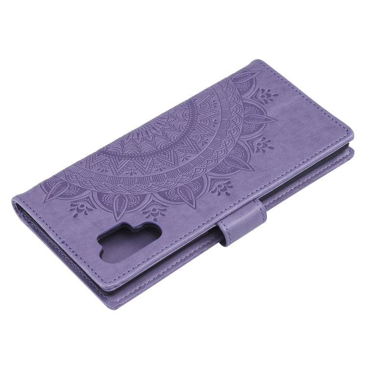 For Samsung Galaxy Note10 Plus Totem Flower Embossed Horizontal Flip TPU + PU Leather Case with Holder & Card Slots & Wallet