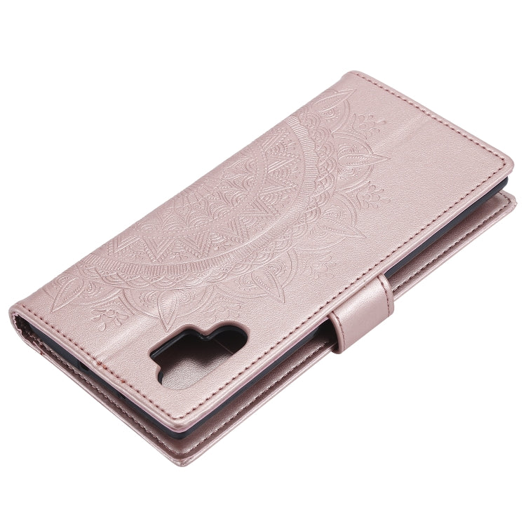 For Samsung Galaxy Note10 Plus Totem Flower Embossed Horizontal Flip TPU + PU Leather Case with Holder & Card Slots & Wallet