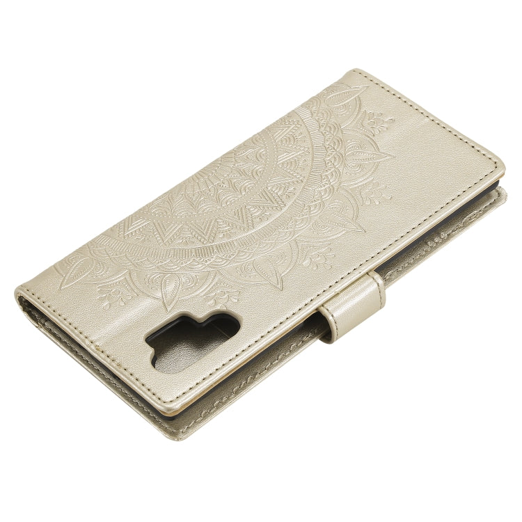 For Samsung Galaxy Note10 Plus Totem Flower Embossed Horizontal Flip TPU + PU Leather Case with Holder & Card Slots & Wallet