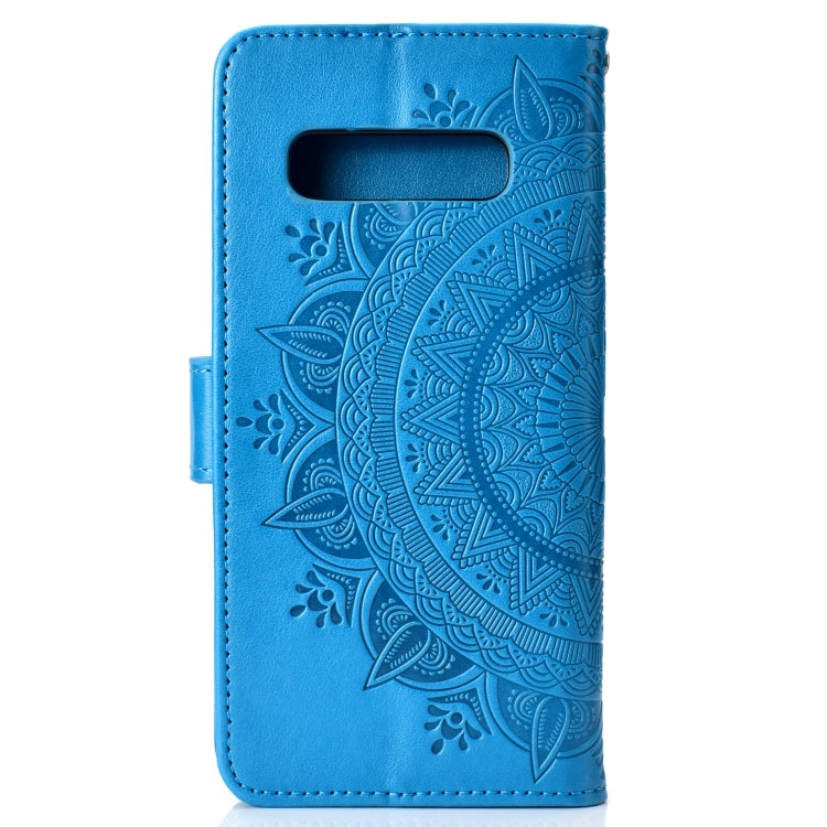 For Samsung Galaxy S10 Totem Flower Embossed Horizontal Flip TPU + PU Leather Case with Holder & Card Slots & Wallet