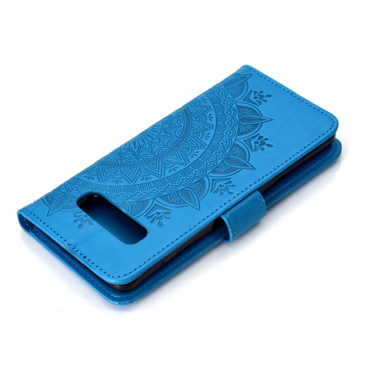 For Samsung Galaxy S10 Totem Flower Embossed Horizontal Flip TPU + PU Leather Case with Holder & Card Slots & Wallet