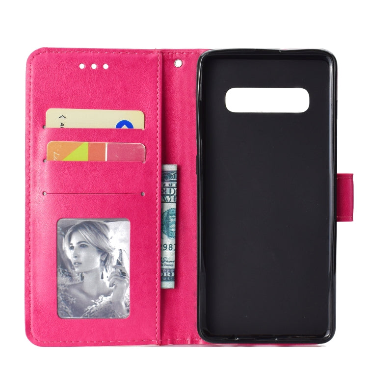 For Samsung Galaxy S10 Totem Flower Embossed Horizontal Flip TPU + PU Leather Case with Holder & Card Slots & Wallet