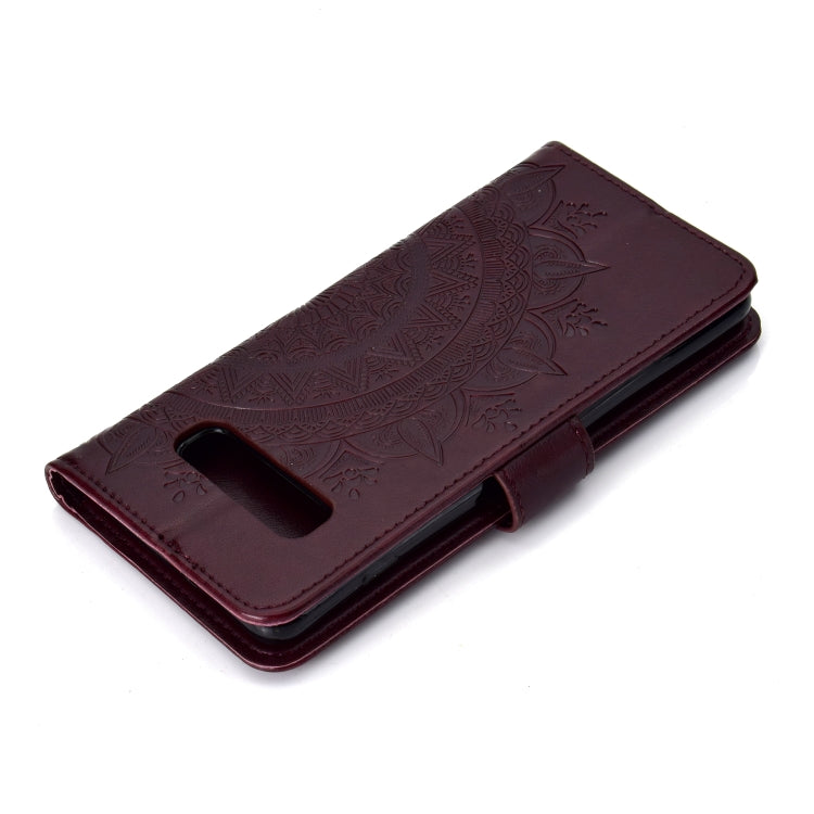 For Samsung Galaxy S10 Totem Flower Embossed Horizontal Flip TPU + PU Leather Case with Holder & Card Slots & Wallet