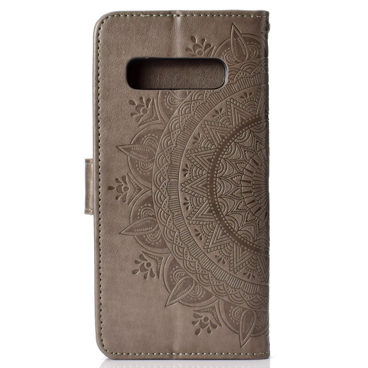 For Samsung Galaxy S10 Totem Flower Embossed Horizontal Flip TPU + PU Leather Case with Holder & Card Slots & Wallet