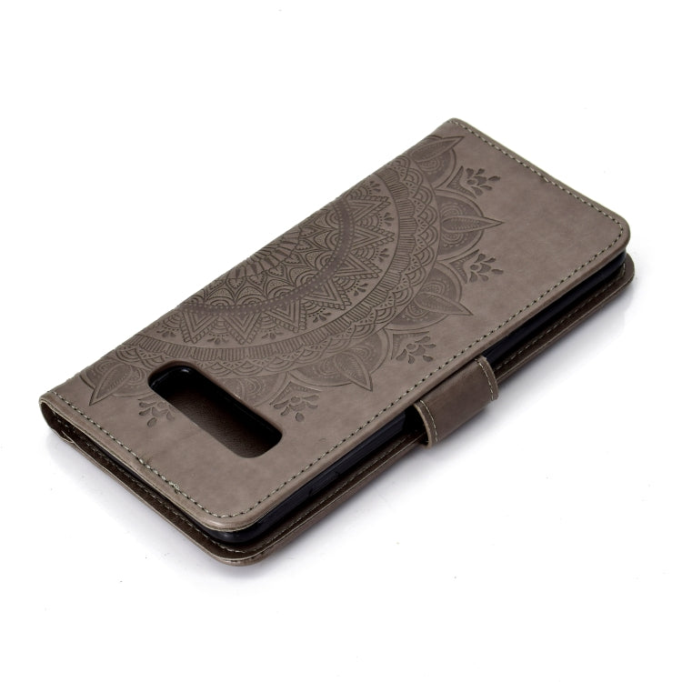 For Samsung Galaxy S10 Totem Flower Embossed Horizontal Flip TPU + PU Leather Case with Holder & Card Slots & Wallet