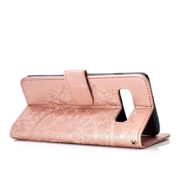 For Samsung Galaxy S10 Totem Flower Embossed Horizontal Flip TPU + PU Leather Case with Holder & Card Slots & Wallet