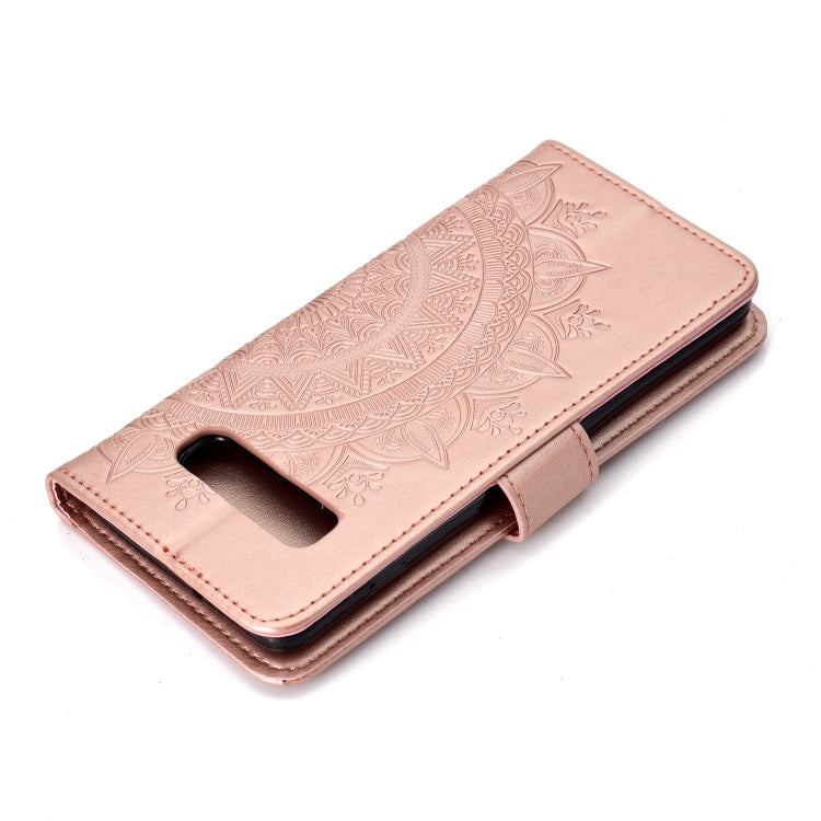 For Samsung Galaxy S10 Totem Flower Embossed Horizontal Flip TPU + PU Leather Case with Holder & Card Slots & Wallet