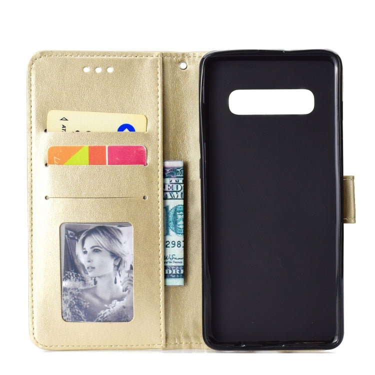 For Samsung Galaxy S10 Totem Flower Embossed Horizontal Flip TPU + PU Leather Case with Holder & Card Slots & Wallet