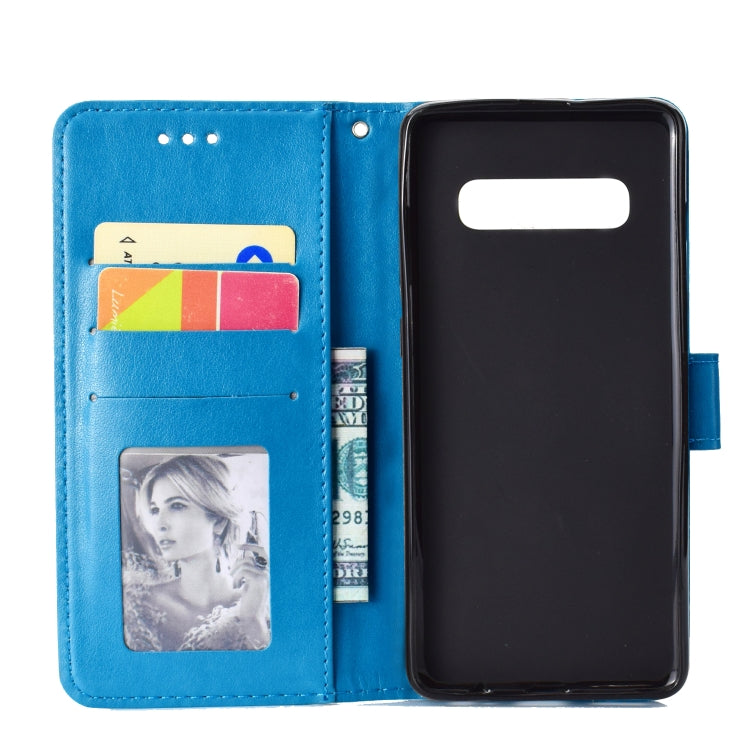 For Samsung Galaxy S10 Plus Totem Flower Embossed Horizontal Flip TPU + PU Leather Case with Holder & Card Slots & Wallet