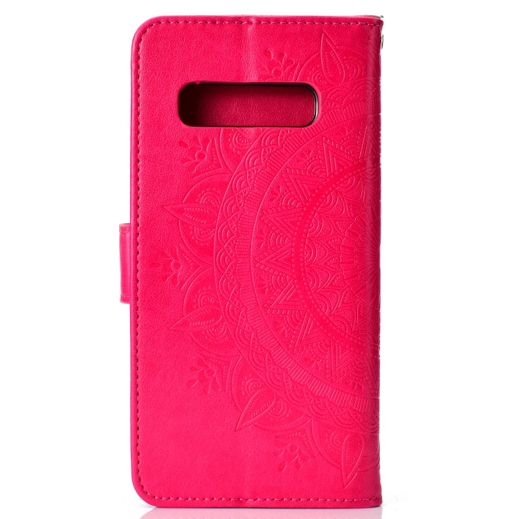 For Samsung Galaxy S10 Plus Totem Flower Embossed Horizontal Flip TPU + PU Leather Case with Holder & Card Slots & Wallet