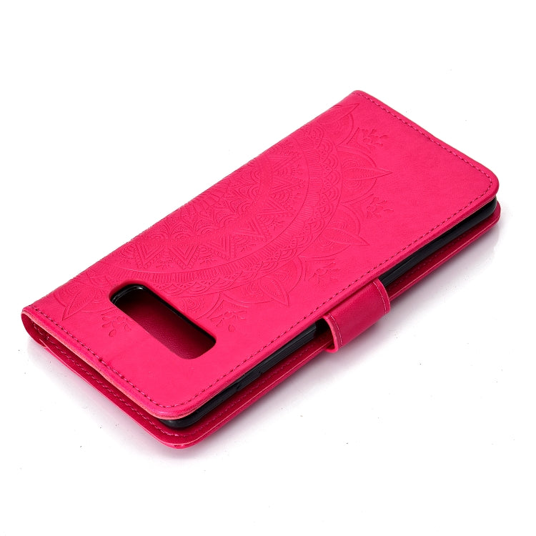 For Samsung Galaxy S10 Plus Totem Flower Embossed Horizontal Flip TPU + PU Leather Case with Holder & Card Slots & Wallet