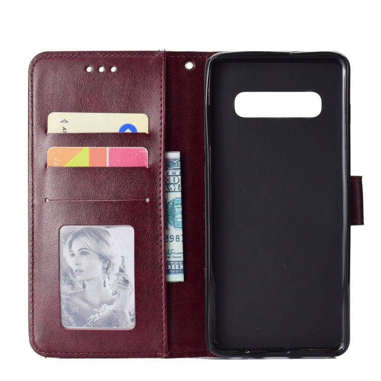 For Samsung Galaxy S10 Plus Totem Flower Embossed Horizontal Flip TPU + PU Leather Case with Holder & Card Slots & Wallet