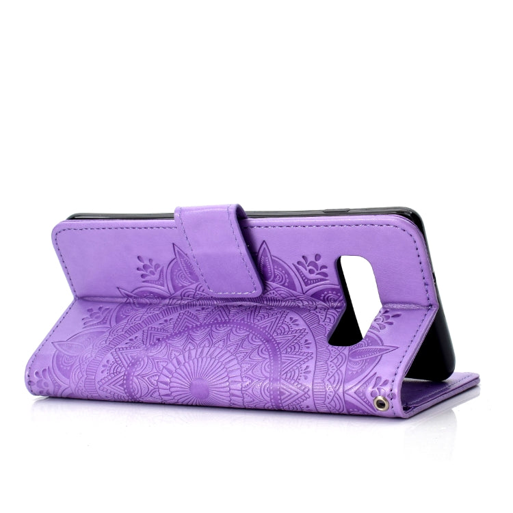 For Samsung Galaxy S10 Plus Totem Flower Embossed Horizontal Flip TPU + PU Leather Case with Holder & Card Slots & Wallet
