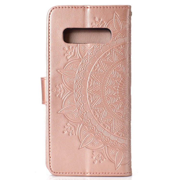 For Samsung Galaxy S10 Plus Totem Flower Embossed Horizontal Flip TPU + PU Leather Case with Holder & Card Slots & Wallet
