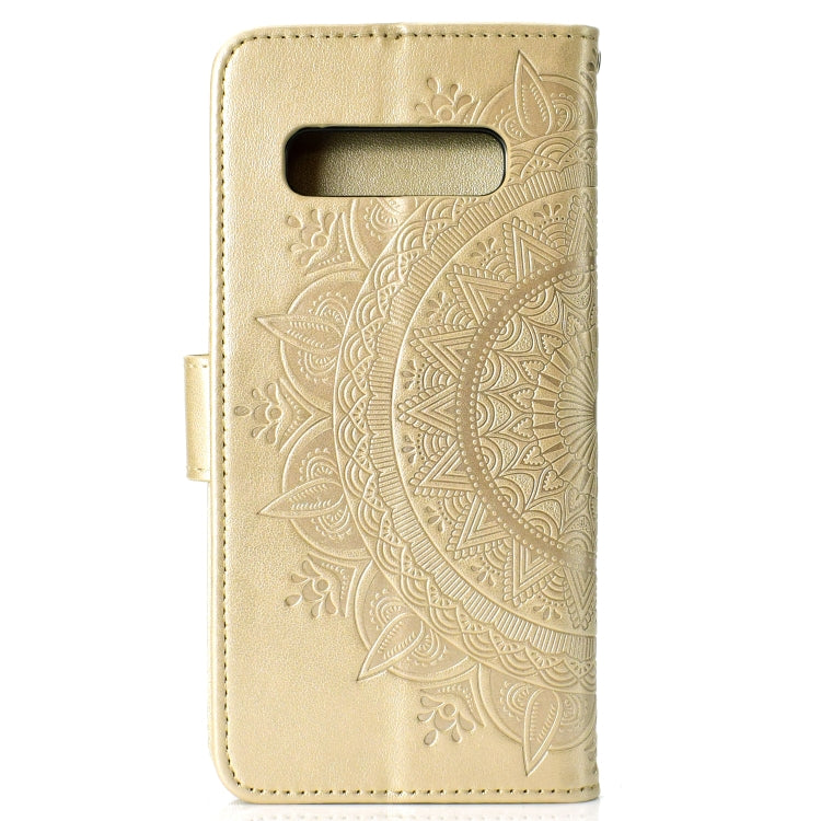 For Samsung Galaxy S10 Plus Totem Flower Embossed Horizontal Flip TPU + PU Leather Case with Holder & Card Slots & Wallet