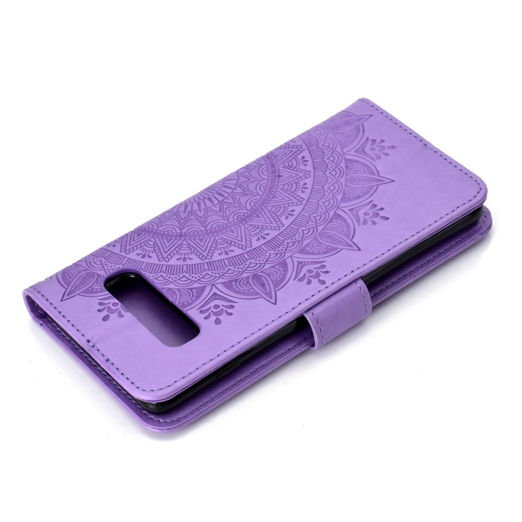 For Samsung Galaxy S10e Totem Flower Embossed Horizontal Flip TPU + PU Leather Case with Holder & Card Slots & Wallet