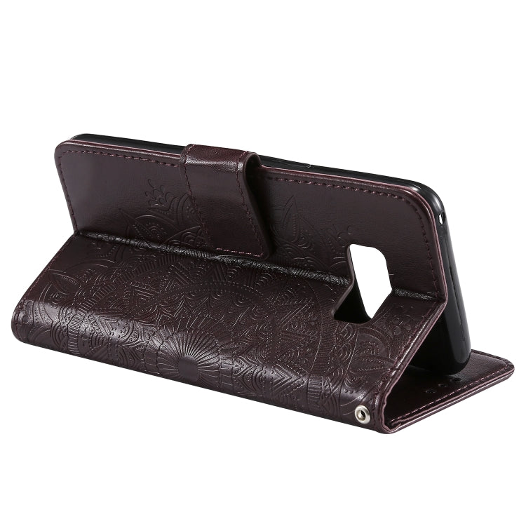 For Samsung Galaxy S10 5G Totem Flower Embossed Horizontal Flip TPU + PU Leather Case with Holder & Card Slots & Wallet