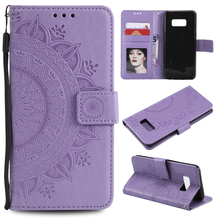 For Samsung Galaxy S10 5G Totem Flower Embossed Horizontal Flip TPU + PU Leather Case with Holder & Card Slots & Wallet