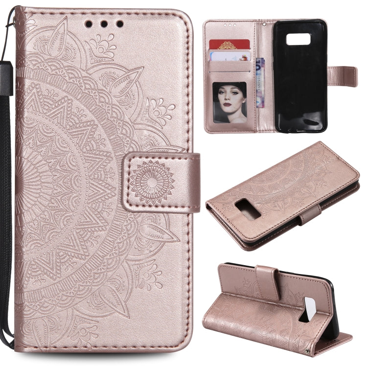 For Samsung Galaxy S10 5G Totem Flower Embossed Horizontal Flip TPU + PU Leather Case with Holder & Card Slots & Wallet