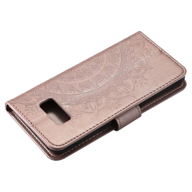 For Samsung Galaxy S10 5G Totem Flower Embossed Horizontal Flip TPU + PU Leather Case with Holder & Card Slots & Wallet