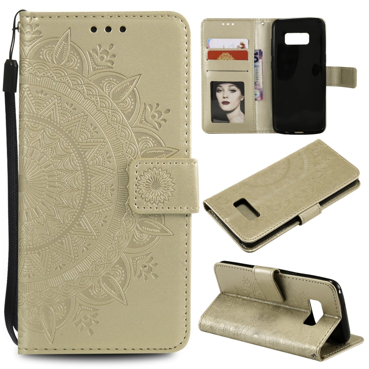 For Samsung Galaxy S10 5G Totem Flower Embossed Horizontal Flip TPU + PU Leather Case with Holder & Card Slots & Wallet