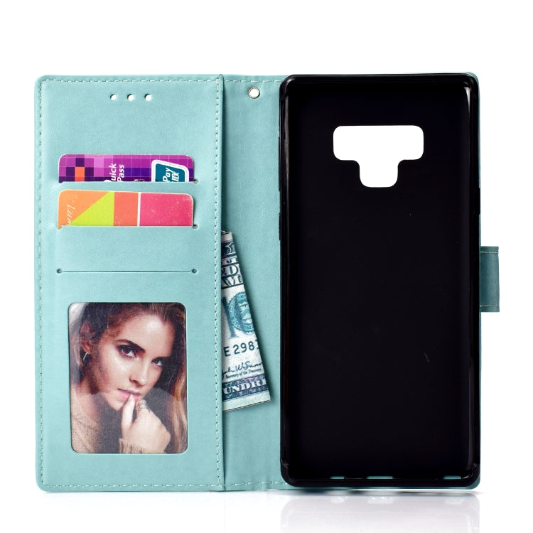 For Samsung Galaxy Note9 Totem Flower Embossed Horizontal Flip TPU + PU Leather Case with Holder & Card Slots & Wallet