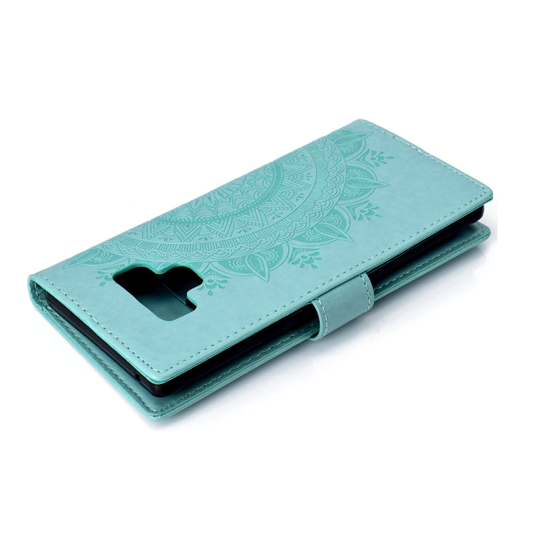 For Samsung Galaxy Note9 Totem Flower Embossed Horizontal Flip TPU + PU Leather Case with Holder & Card Slots & Wallet