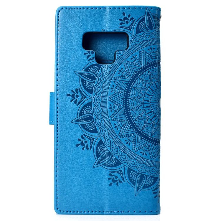 For Samsung Galaxy Note9 Totem Flower Embossed Horizontal Flip TPU + PU Leather Case with Holder & Card Slots & Wallet