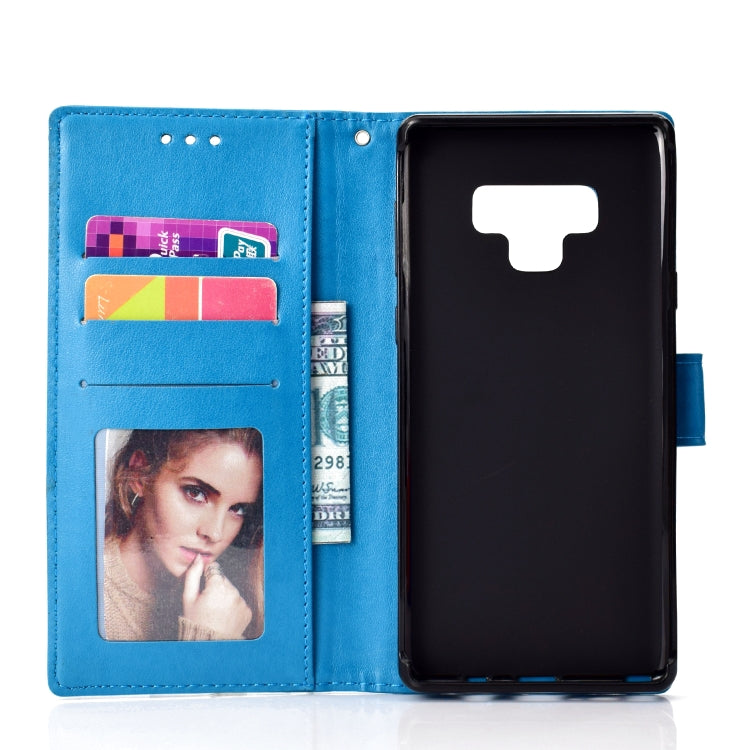 For Samsung Galaxy Note9 Totem Flower Embossed Horizontal Flip TPU + PU Leather Case with Holder & Card Slots & Wallet