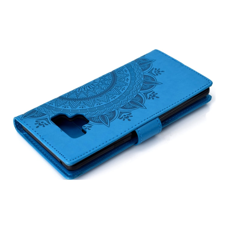 For Samsung Galaxy Note9 Totem Flower Embossed Horizontal Flip TPU + PU Leather Case with Holder & Card Slots & Wallet