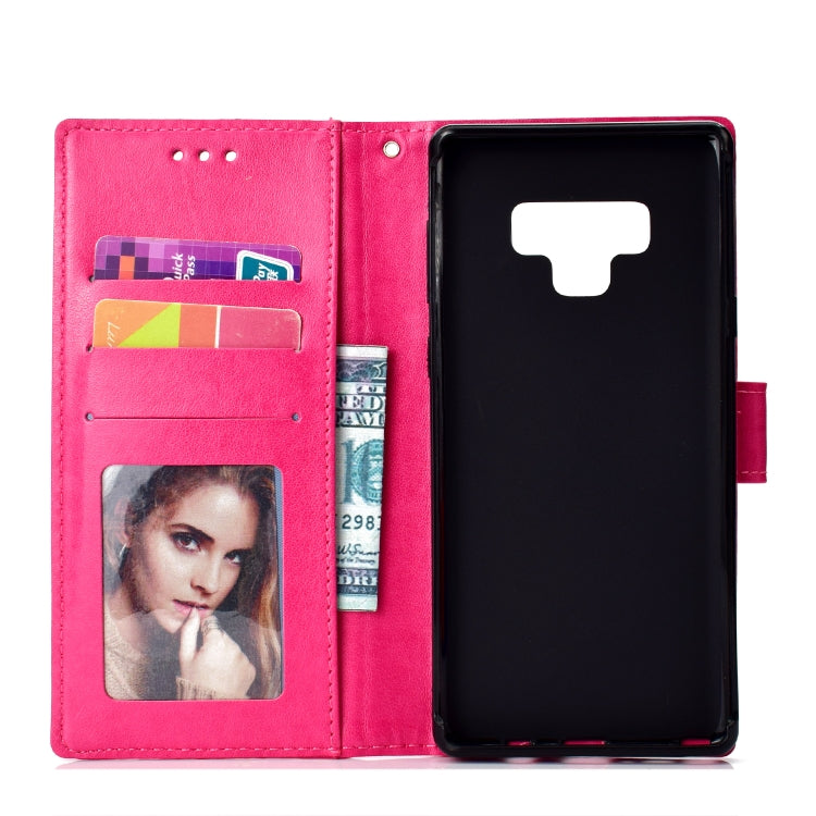 For Samsung Galaxy Note9 Totem Flower Embossed Horizontal Flip TPU + PU Leather Case with Holder & Card Slots & Wallet