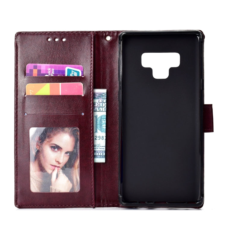 For Samsung Galaxy Note9 Totem Flower Embossed Horizontal Flip TPU + PU Leather Case with Holder & Card Slots & Wallet