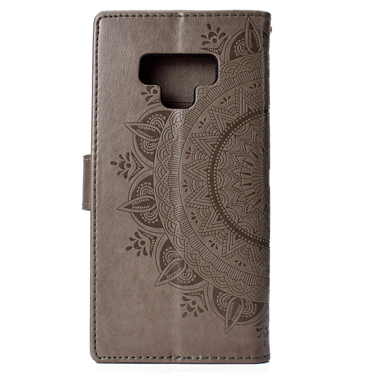 For Samsung Galaxy Note9 Totem Flower Embossed Horizontal Flip TPU + PU Leather Case with Holder & Card Slots & Wallet