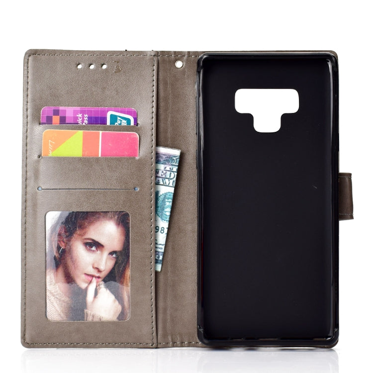 For Samsung Galaxy Note9 Totem Flower Embossed Horizontal Flip TPU + PU Leather Case with Holder & Card Slots & Wallet