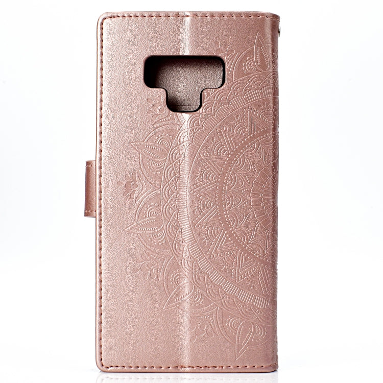 For Samsung Galaxy Note9 Totem Flower Embossed Horizontal Flip TPU + PU Leather Case with Holder & Card Slots & Wallet