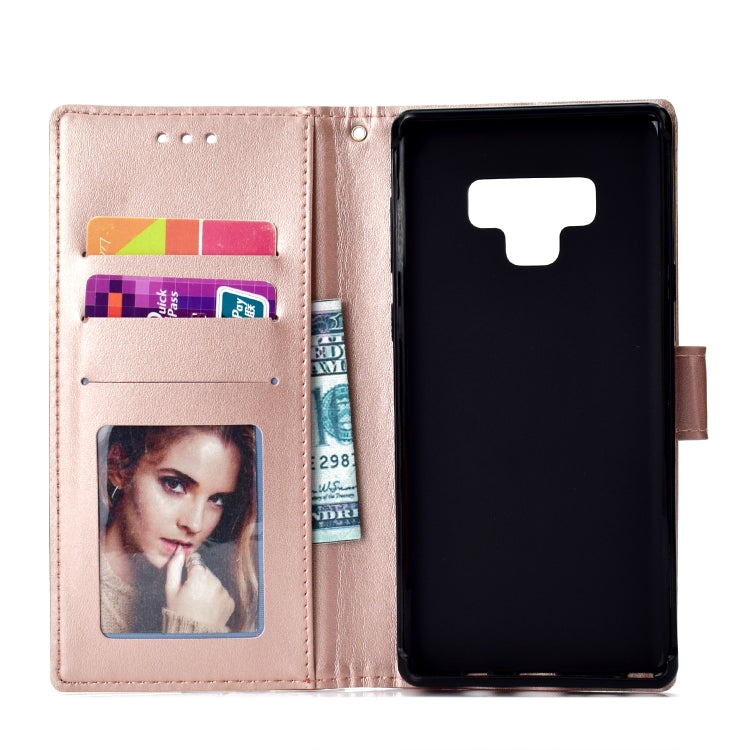 For Samsung Galaxy Note9 Totem Flower Embossed Horizontal Flip TPU + PU Leather Case with Holder & Card Slots & Wallet