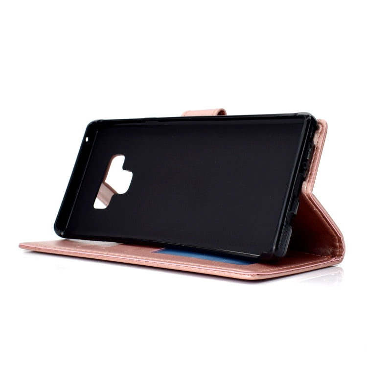 For Samsung Galaxy Note9 Totem Flower Embossed Horizontal Flip TPU + PU Leather Case with Holder & Card Slots & Wallet