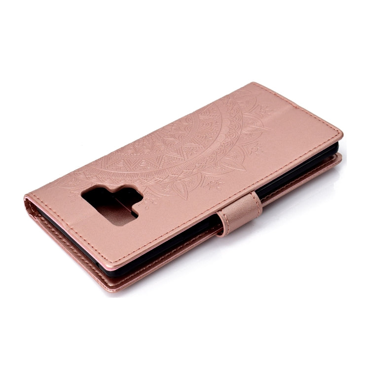 For Samsung Galaxy Note9 Totem Flower Embossed Horizontal Flip TPU + PU Leather Case with Holder & Card Slots & Wallet