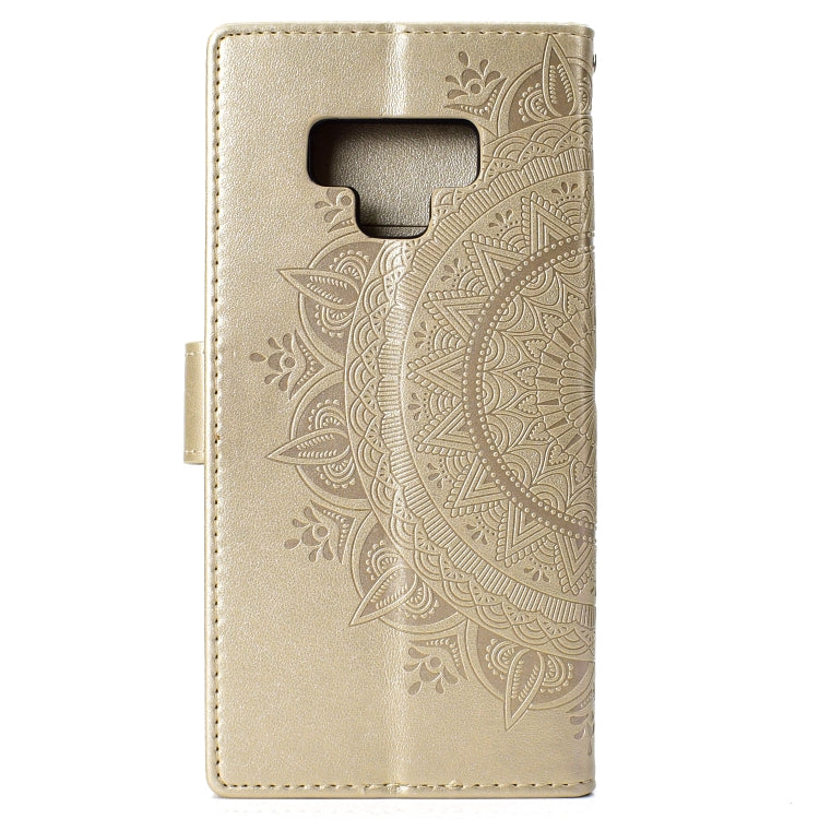 For Samsung Galaxy Note9 Totem Flower Embossed Horizontal Flip TPU + PU Leather Case with Holder & Card Slots & Wallet