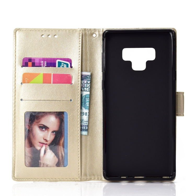 For Samsung Galaxy Note9 Totem Flower Embossed Horizontal Flip TPU + PU Leather Case with Holder & Card Slots & Wallet