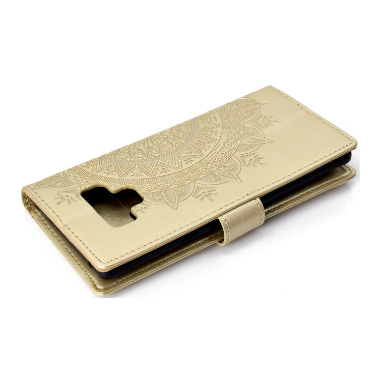 For Samsung Galaxy Note9 Totem Flower Embossed Horizontal Flip TPU + PU Leather Case with Holder & Card Slots & Wallet