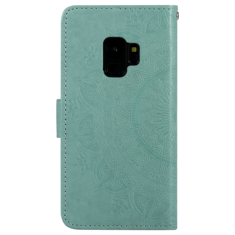 For Samsung Galaxy S9 Totem Flower Embossed Horizontal Flip TPU + PU Leather Case with Holder & Card Slots & Wallet