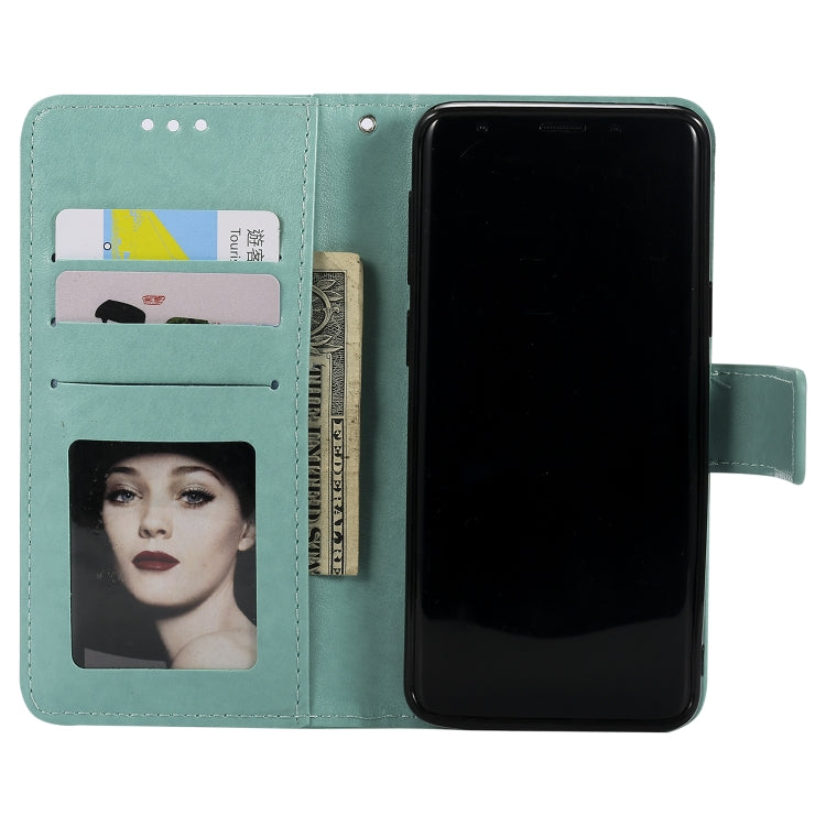 For Samsung Galaxy S9 Totem Flower Embossed Horizontal Flip TPU + PU Leather Case with Holder & Card Slots & Wallet