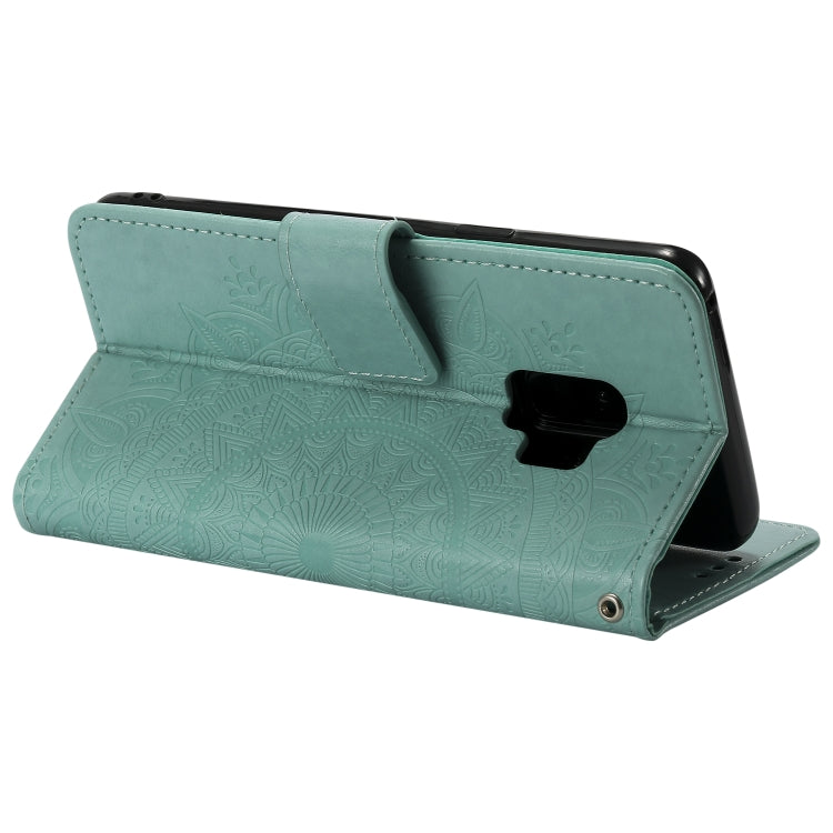 For Samsung Galaxy S9 Totem Flower Embossed Horizontal Flip TPU + PU Leather Case with Holder & Card Slots & Wallet