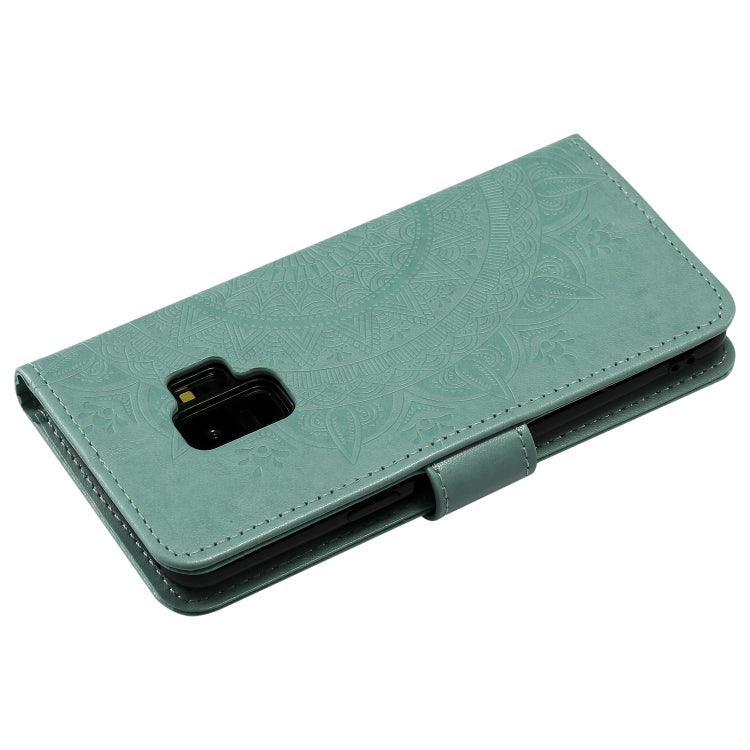 For Samsung Galaxy S9 Totem Flower Embossed Horizontal Flip TPU + PU Leather Case with Holder & Card Slots & Wallet