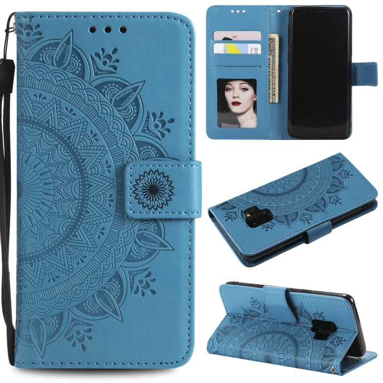 For Samsung Galaxy S9 Totem Flower Embossed Horizontal Flip TPU + PU Leather Case with Holder & Card Slots & Wallet