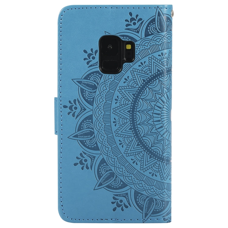 For Samsung Galaxy S9 Totem Flower Embossed Horizontal Flip TPU + PU Leather Case with Holder & Card Slots & Wallet