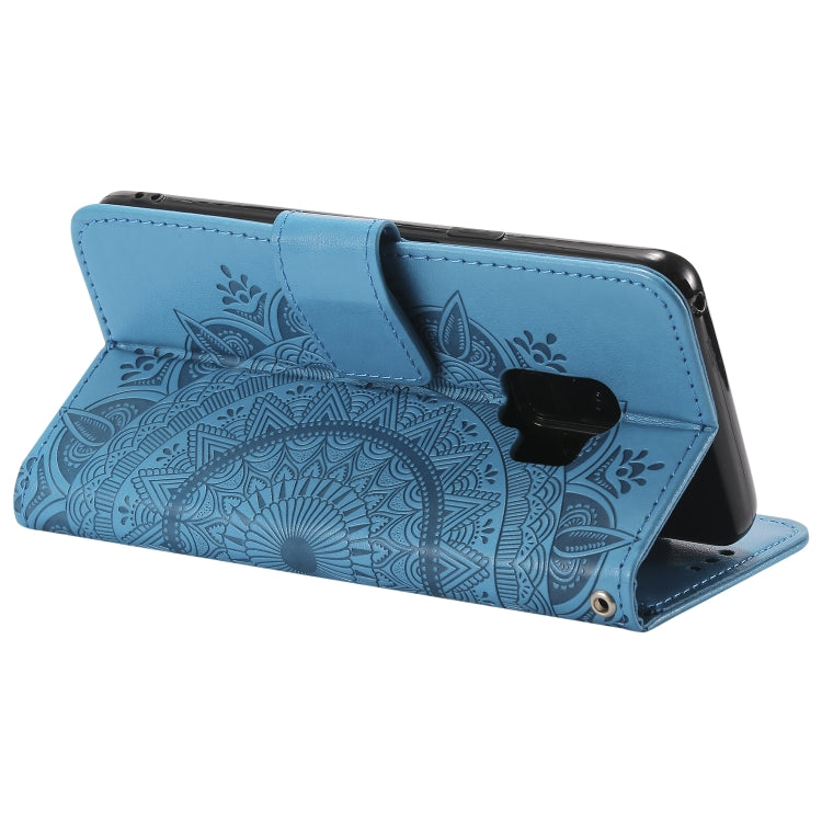 For Samsung Galaxy S9 Totem Flower Embossed Horizontal Flip TPU + PU Leather Case with Holder & Card Slots & Wallet